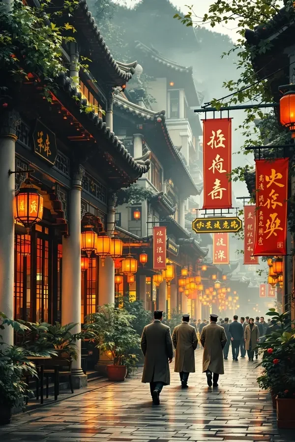 骑楼风云剧集封面——三十年代岭南商街